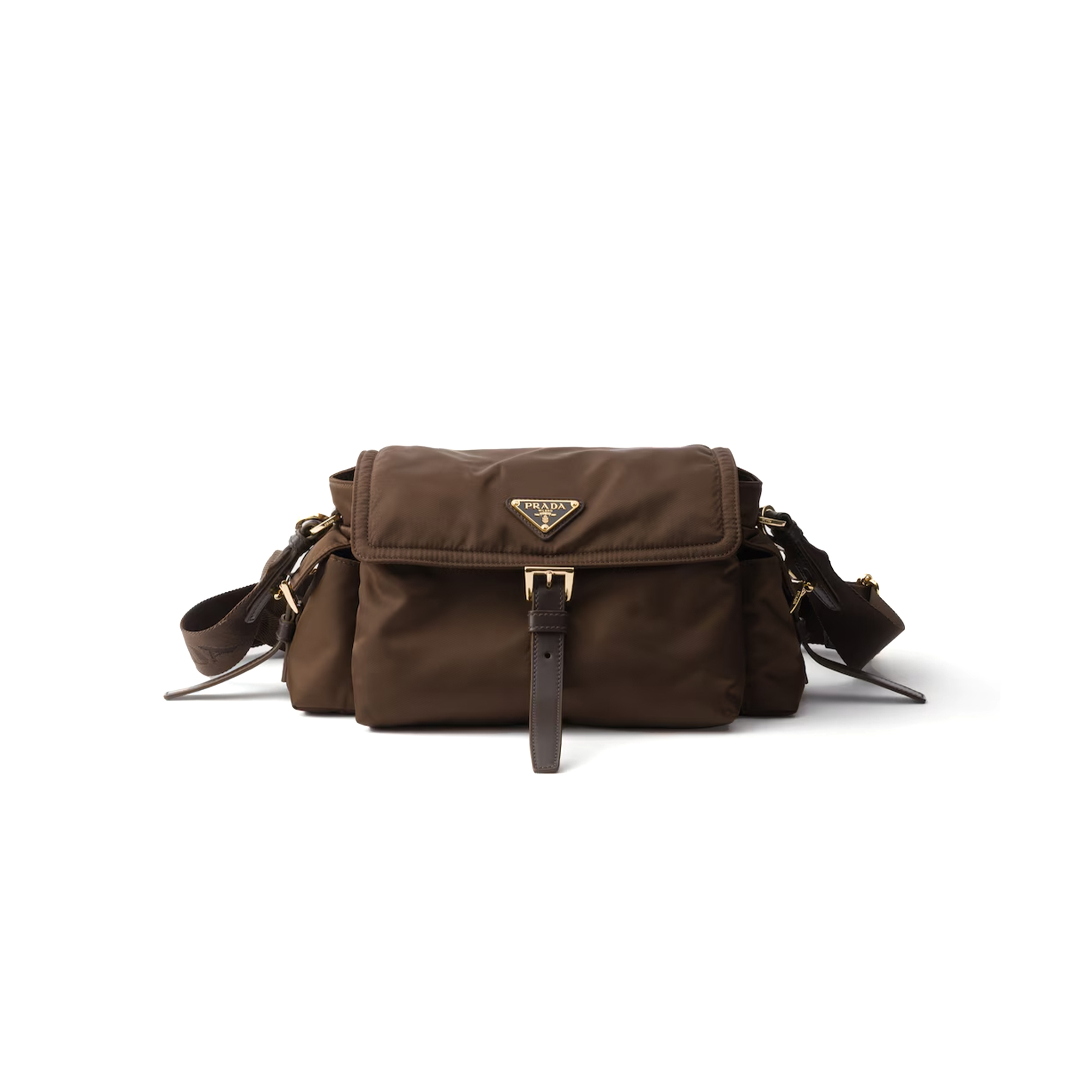 PRADA EXPLORE MEDIUM RE-NYLON SHOULDER BAG WITH FLAP 1BD394 (30*14*10cm)